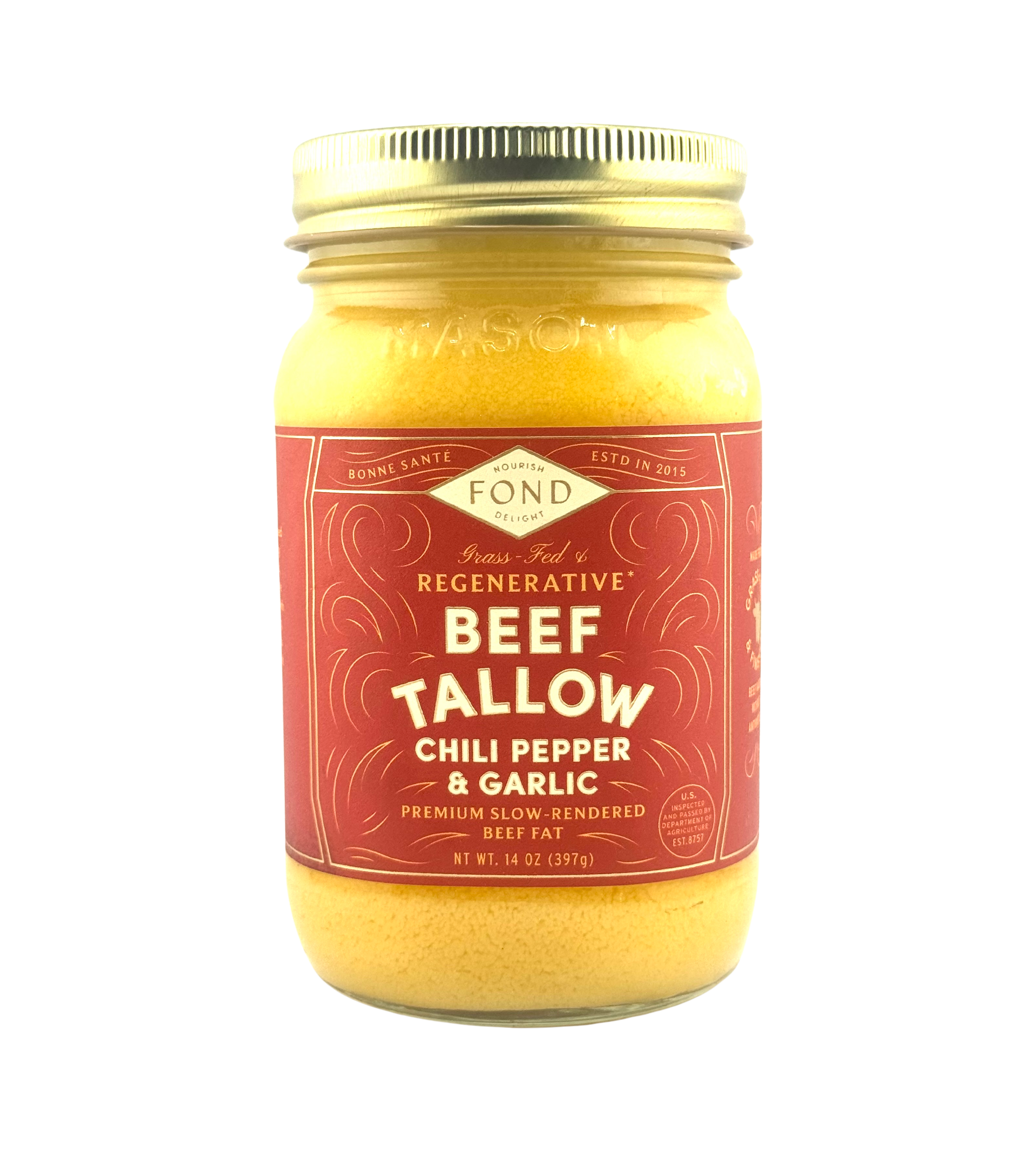 Fond Beef Tallow Chili Garlic at Happier Grocery