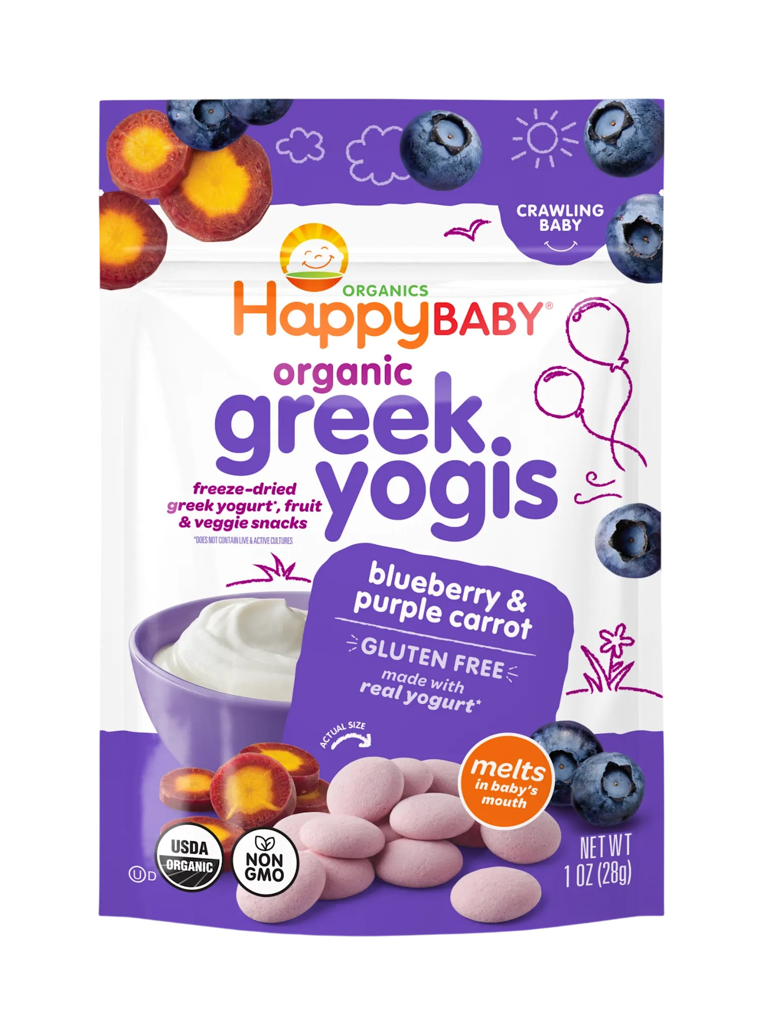 Happy Yogis OG Greek Blueberry & Purple Carrot at Happier Grocery