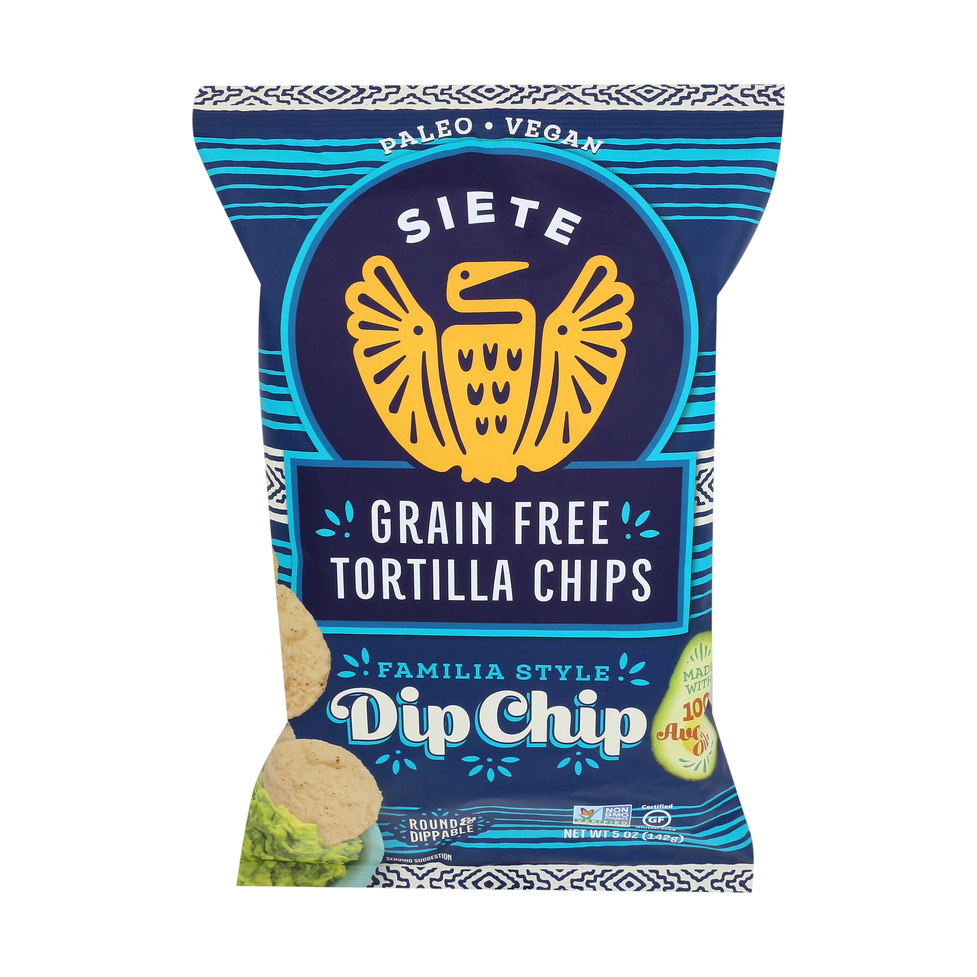 Siete Dip Chip Tortilla at Happier Grocery
