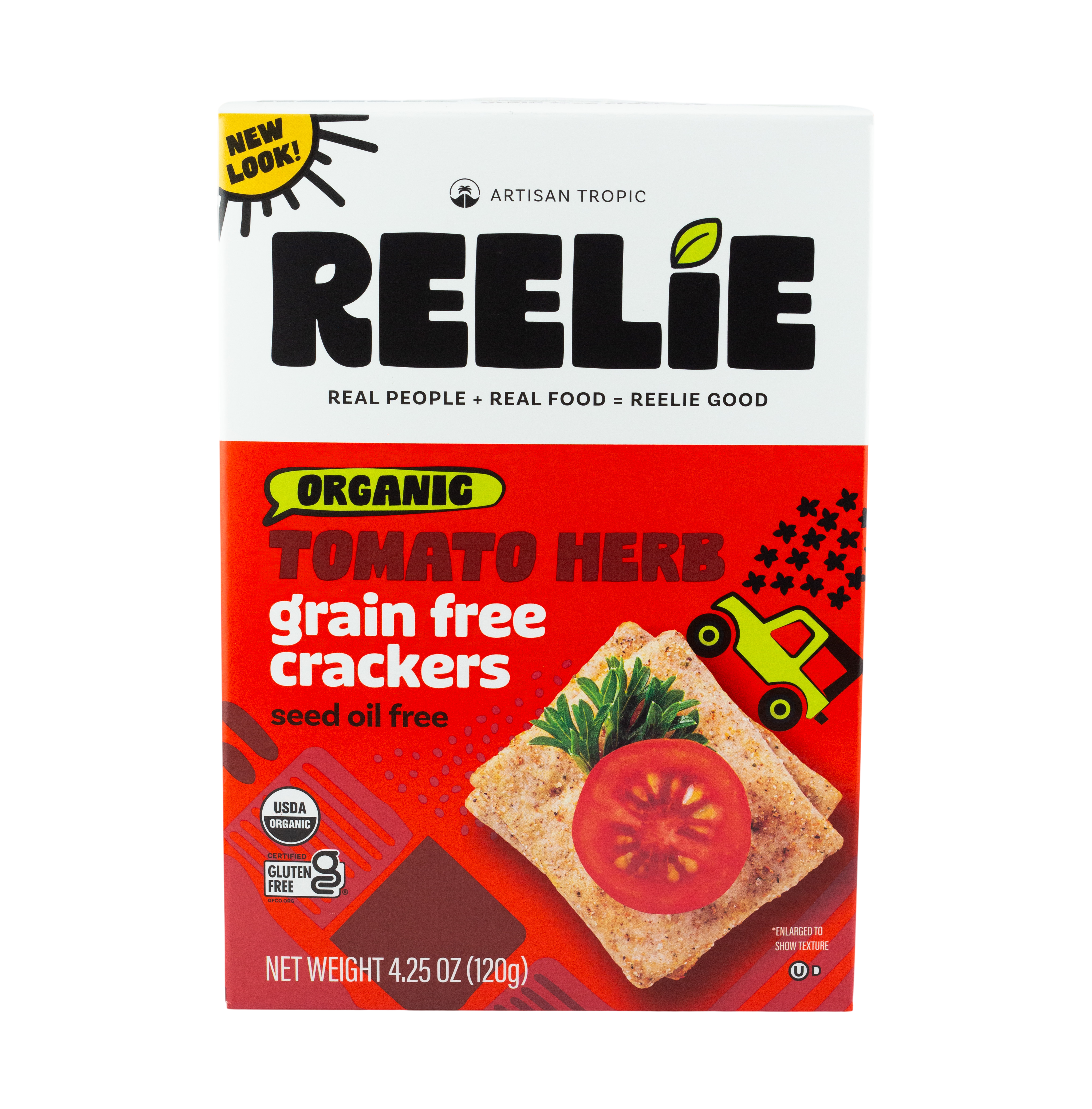 Artisan Tropic Tomato Herb Crackers at Happier Grocery